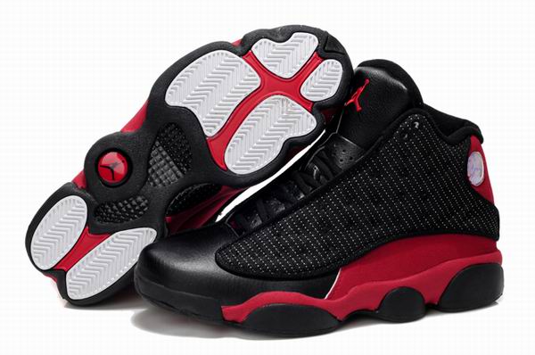 Air Jordan 13 Retro Black Varsity Red White [Cheap Jordans Shoes 13 14]